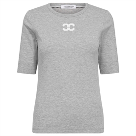 Co'couture GrannyCC Logo T-shirt, Grey Melange 